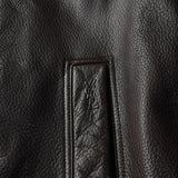 イヴ サンローラン 1990's YSLロゴ ジップアップ レザージャケット キルティング裏地 ダークブラウン - NEWSED