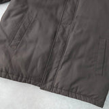 イヴ サンローラン 1990's ヴィンテージ YSLロゴ 中綿ジャケット チャコール グレージュ - NEWSED