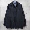 Yves Saint Laurent 1990's Vintage YSL Logo Embroidered Nylon Jacket Blouson Black