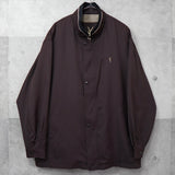 イヴ サンローラン 1990's ヴィンテージ カサンドラロゴ YSLロゴ ライナー ブルゾン ブラウン - NEWSED