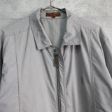 イヴ サンローラン 1990's ヴィンテージ YSLロゴ ブルゾン ホワイトグレー - NEWSED