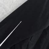 イヴ サンローラン 1990's ヴィンテージ リバーシブル YSLロゴ スエード調 ブルゾン ブラック チェック柄 - NEWSED