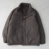 イヴ サンローラン 1990's ヴィンテージ YSLロゴ 中綿ジャケット チャコール グレージュ - NEWSED