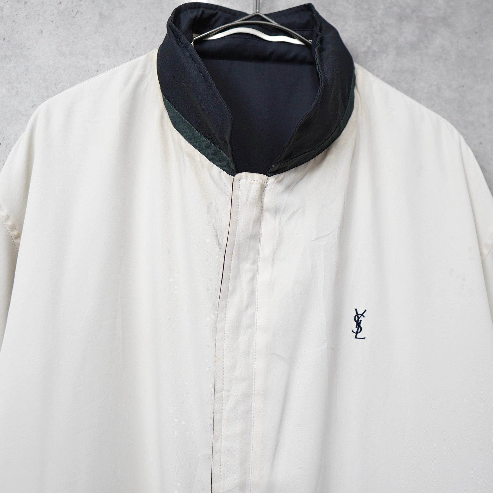 f*.様 イヴサンローラン ジャケット ブルゾン　ロゴ刺繍 YSL 90s Y2 f*.様 イヴサンローラン ジャケット ブルゾン ロゴ刺繍 YSL 90s Y2