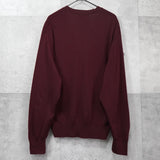 イヴ サンローラン 1990’s ヴィンテージ カサンドラロゴ YSLロゴ カーディガン ボルドー - NEWSED