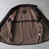 イヴ サンローラン 1990's YSLロゴ ジップアップ レザージャケット キルティング裏地 ダークブラウン - NEWSED