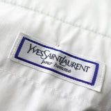 イヴ サンローラン 1990's ヴィンテージ YSLロゴ ツータック スラックス トラウザーズ ベージュ - NEWSED