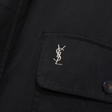 イヴ サンローラン 1990's ヴィンテージ YSLロゴ 刺繍 リバーシブル ナイロンジャケット ブルゾン オフホワイト / ブラック - NEWSED