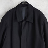 イヴ サンローラン 1990's ヴィンテージ YSLロゴ ミドルコート ウールコート ブラック - NEWSED