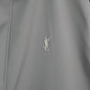 Yves Saint Laurent 1990 年代复古 YSL 徽标刺绣尼龙夹克 灰色