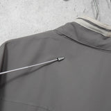 イヴ サンローラン 1990's ヴィンテージ YSLロゴ 刺繍 リバーシブル ナイロンジャケット ブルゾン カーキ / ベージュ - NEWSED