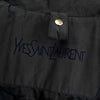 Yves Saint Laurent 1990 年代复古 YSL 徽标刺绣拉链夹克，深灰色