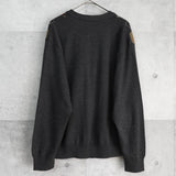 イヴ サンローラン 1990's ヴィンテージ YSLロゴ アーガイル柄 カーディガン グレー - NEWSED