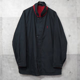 イヴサンローラン 1990's ヴィンテージ リバーシブル YSLロゴ ナイロンジャケット ブルゾン レッド / ブラック - NEWSED