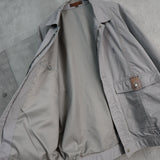 イヴ サンローラン 1990's ヴィンテージ YSLロゴ ブルゾン ホワイトグレー - NEWSED