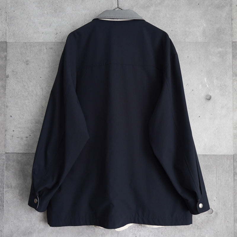 イヴ サンローラン 1990's ヴィンテージ YSLロゴ リバーシブル ブルゾン ミドルコート ホワイト / ネイビー - NEWSED