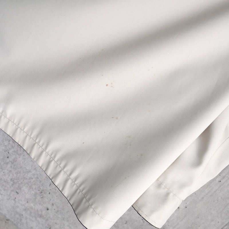 イヴ サンローラン 1990's ヴィンテージ YSLロゴ リバーシブル ブルゾン ミドルコート ホワイト / ネイビー - NEWSED