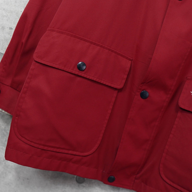 イヴ サンローラン1990's ヴィンテージ YSLロゴ 刺繍 リバーシブル ナイロンジャケット ブルゾン レッド / ホワイト - NEWSED