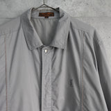 イヴ サンローラン 1990's ヴィンテージ YSLロゴ ブルゾン ホワイトグレー - NEWSED