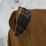 イヴ サンローラン 1990's ヴィンテージ YSLロゴ ウール ステンカラーコート ライナー付き キャメル - NEWSED