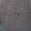 Yves Saint Laurent 1990 年代复古 Cassandra 徽标 YSL 徽标刺绣格纹夹克黑色