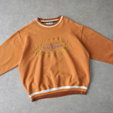 イヴ サンローラン 1990's ヴィンテージ YSLロゴ エンブレム スウェット オレンジ - NEWSED