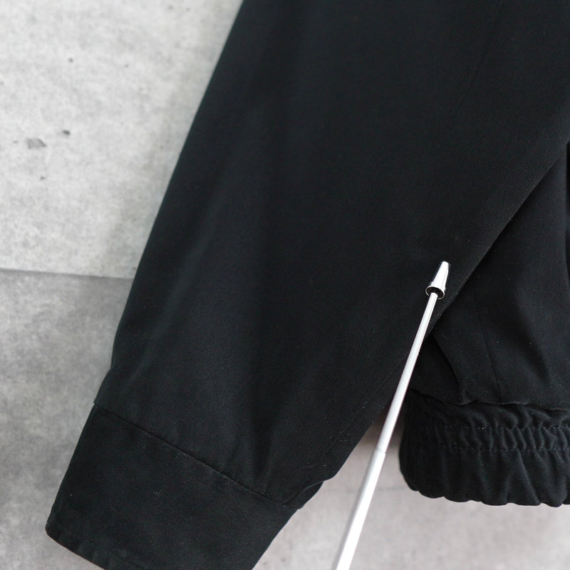 イヴ サンローラン 1990's ヴィンテージ リバーシブル YSLロゴ スエード調 ブルゾン ブラック チェック柄 - NEWSED