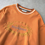 イヴ サンローラン 1990's ヴィンテージ YSLロゴ エンブレム スウェット オレンジ - NEWSED