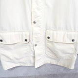 イヴ サンローラン 1990's ヴィンテージ YSLロゴ ミドルコート カバーオール ブルゾン アイボリー/ブラウン - NEWSED