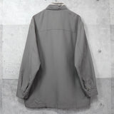 イヴ サンローラン 1990's ヴィンテージ YSLロゴ 刺繍 リバーシブル ナイロンジャケット ブルゾン カーキ / ベージュ - NEWSED