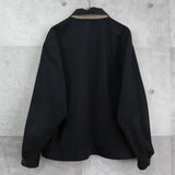 イヴ サンローラン 1990's ヴィンテージ リバーシブル YSLロゴ スエード調 ブルゾン ブラック チェック柄 - NEWSED