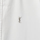 イヴ サンローラン 1990's ヴィンテージ YSLロゴ 刺繍 リバーシブル ナイロンジャケット ブルゾン カーキ / ベージュ - NEWSED