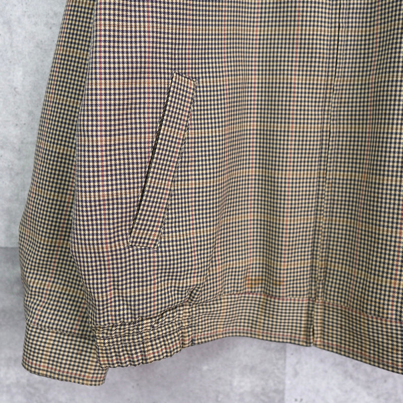 イヴ サンローラン 1990's ヴィンテージ リバーシブル YSLロゴ スエード調 ブルゾン ブラック チェック柄 - NEWSED