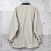 Yves Saint Laurent 1990's Vintage YSL logo embroidered blouson mid-length coat in beige