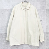 イヴ サンローラン 1990's ヴィンテージ カサンドラロゴ YSLロゴ 刺繍 ブルゾン アイボリー - NEWSED