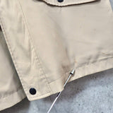 イヴ サンローラン 1990's ヴィンテージ YSLロゴ 刺繍 リバーシブル ミドル丈 ブルゾン ナイロンジャケット ネイビー / ベージュ - NEWSED