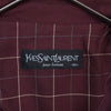 Yves Saint Laurent 1990's Vintage Cassandra Logo YSL Logo Embroidered Blouson Wine Red