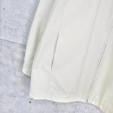 イヴ サンローラン 1990's ヴィンテージ カサンドラロゴ YSLロゴ 刺繍 ブルゾン アイボリー - NEWSED