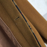 イヴ サンローラン 1990's ヴィンテージ YSLロゴ ウール ステンカラーコート ライナー付き キャメル - NEWSED