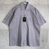 1990's イヴ・サンローラン カサンドラロゴ YSLロゴ ワンポイント刺繍 半袖シャツ Lサイズ デッドストック - NEWSED