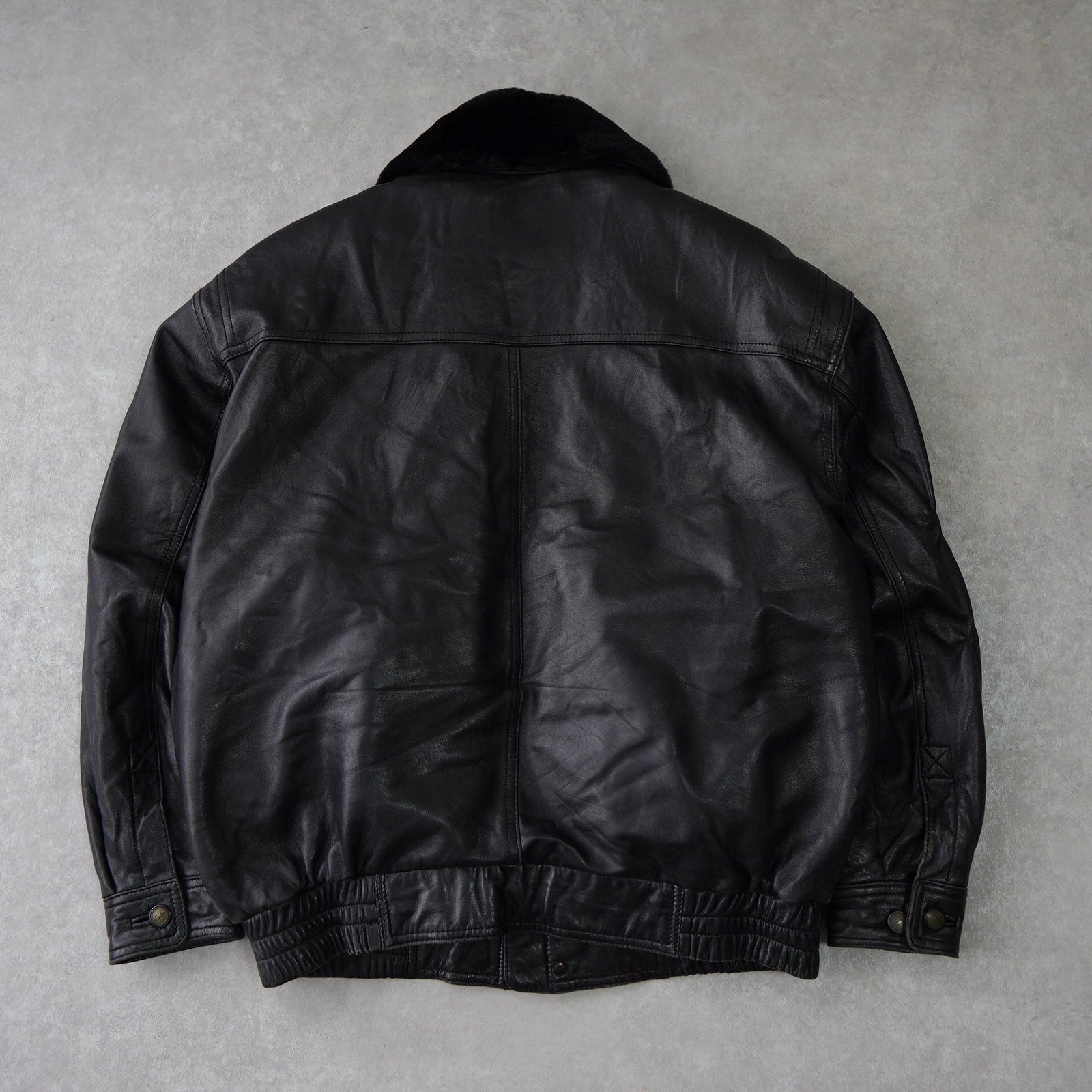 イヴサンローラン ブラウン　ブラック ブルゾン 刺繍ロゴ メンズL イヴサンローラン ブラウン ブラック ブルゾン 刺繍ロゴ メンズL