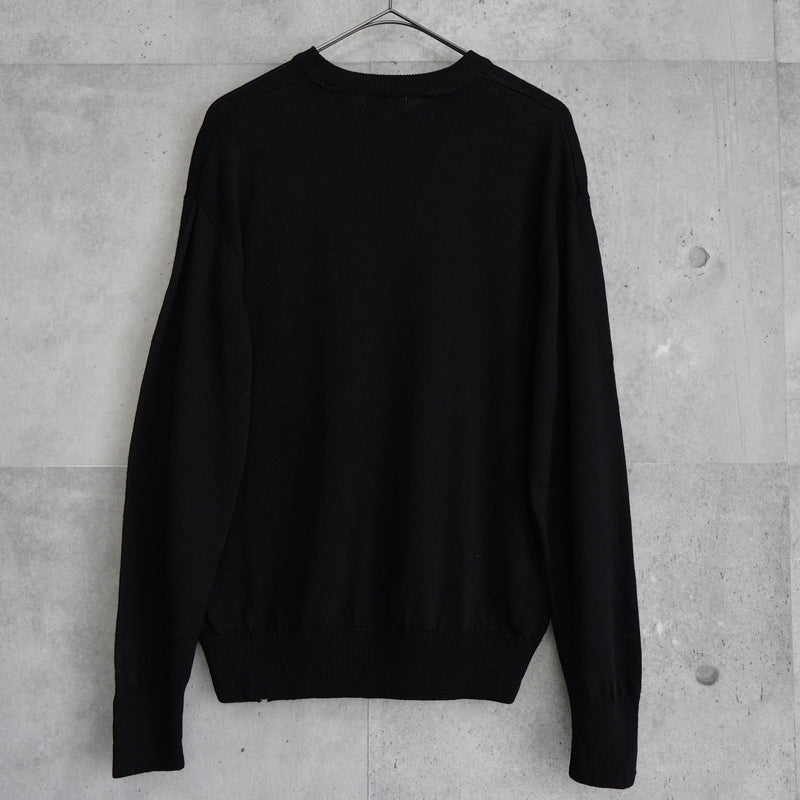 90's イヴ サンローラン カサンドラロゴ YSLロゴ ニット セーター M 1990's イヴ・サンローラン カサンドラロゴ YSLロゴ ニット