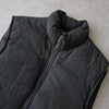 Yves Saint Laurent 1990's Cassandra logo YSL logo padded vest green black M-L size