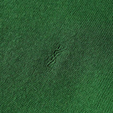 イヴ サンローラン 1990's ヴィンテージ YSLロゴ Vネック 切りっぱなし ニット グリーン - NEWSED