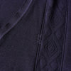 Yves Saint Laurent 1990's Vintage Cassandra Logo YSL Logo V-neck Knit Navy