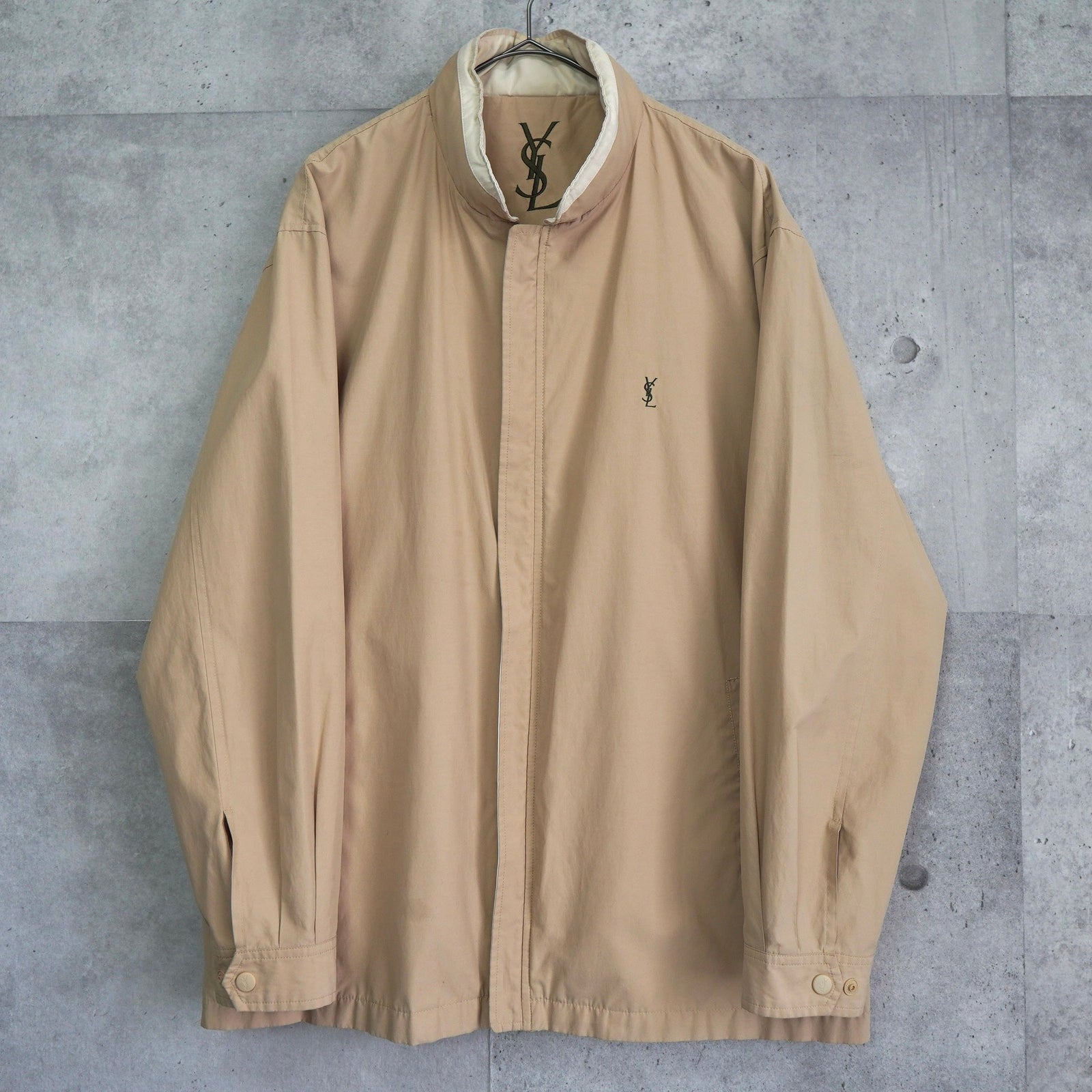 Yves Saint Laurent イヴサンローラン　ジャケット 1990's イヴ・サンローラン カサンドラロゴ YSLロゴ ブルゾン