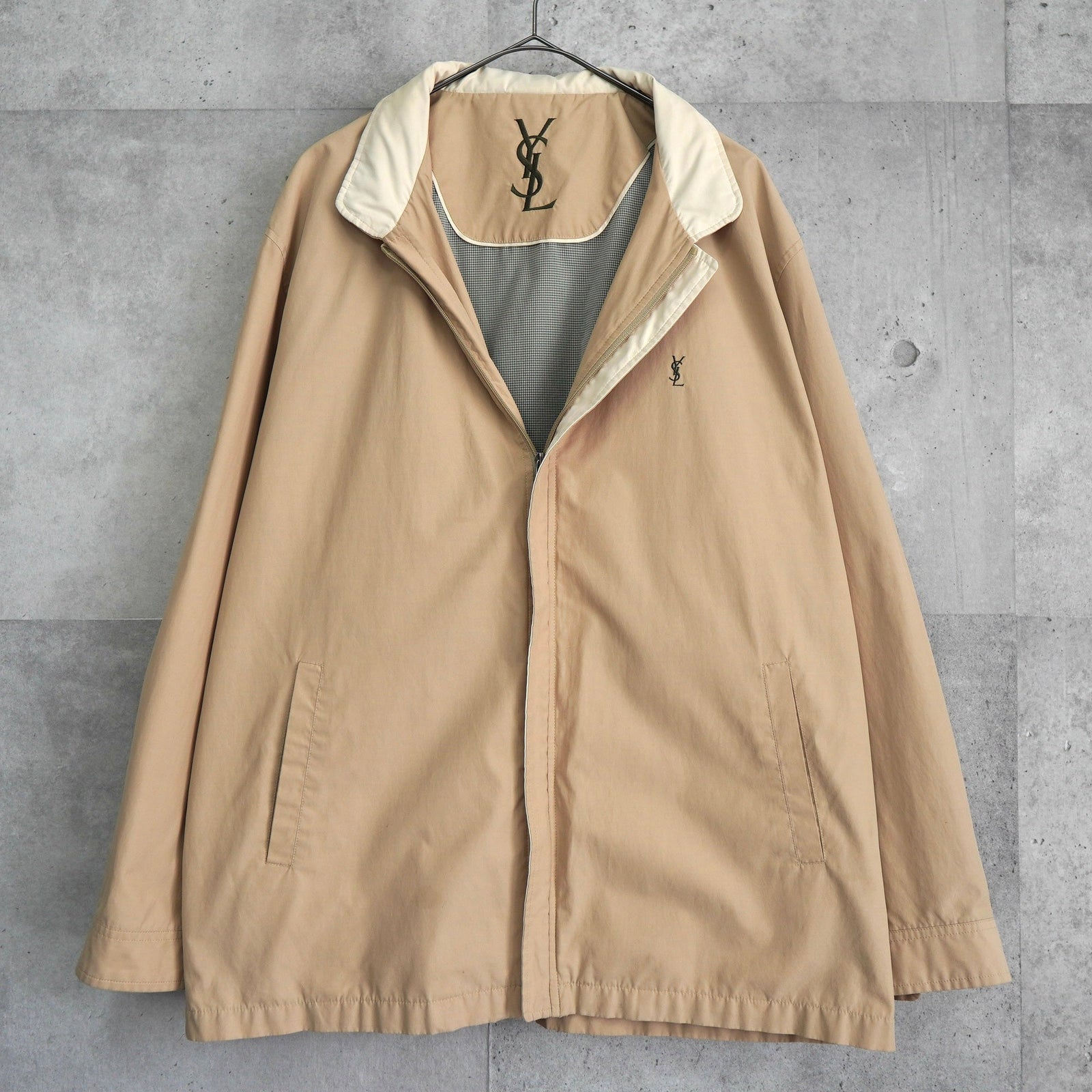 1990's イヴ・サンローラン カサンドラロゴ YSLロゴ ブルゾン