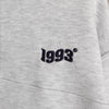 1993スタジオ ハーフジップ スウェット グレー