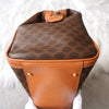 Celine 1993 Macadam PVC/皮革 Docdar's 包，棕色