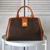 Celine 1993 Macadam PVC/皮革 Docdar's 包，棕色